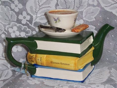 Teacup On Books Teapot