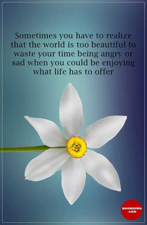 Positive Life Quotes Beautiful World Sometimes You Have To Realize Boom Sumo