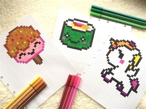 +31 idées et designs pour vous inspirer en images. Pixel Art - Sushi / Sorbet / Licorne Kawaii - YouTube