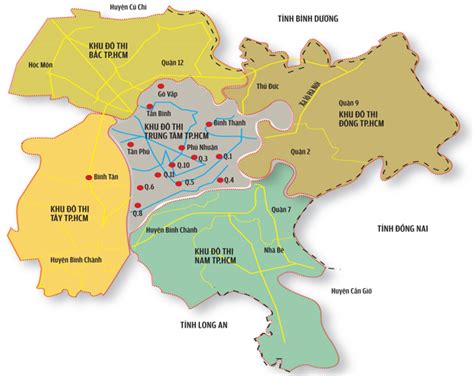 Khoảng Cách Giữa Các Quận ở Thành Phố Hồ Chí Minh Năm 2023 Th Điện