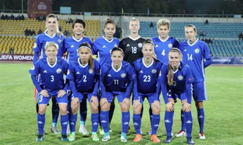 Kazakhstani Womens Teams Squad For The Match Against Austria