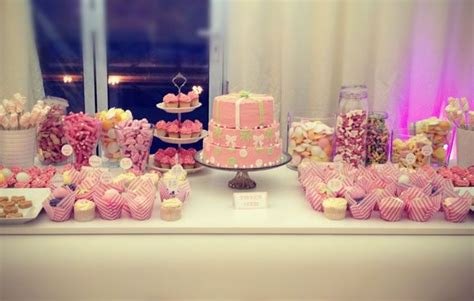 A Table Topped With Lots Of Cakes And Cupcakes