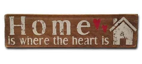 Home Is Where The Heart Is Rustic Wood Sign 1801 Handcrafted