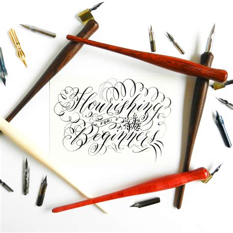 Calligraphy Flourishing For Beginners Free Worksheet The Postmans