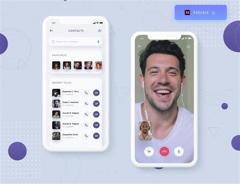 Daily Ui Challenge 067100 Video Calling App Freebie By Ankur