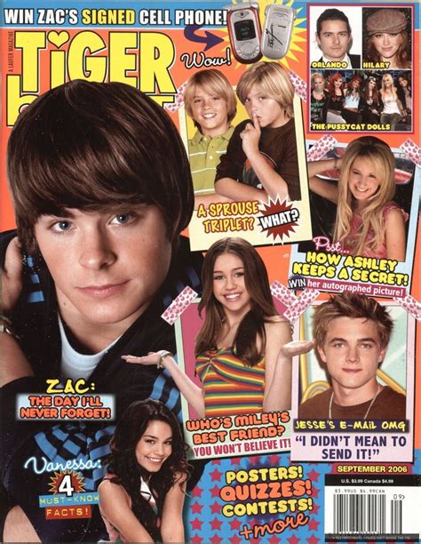 Tiger Beat September 2006 High School Musical The Pussycat Y2k Magazine
