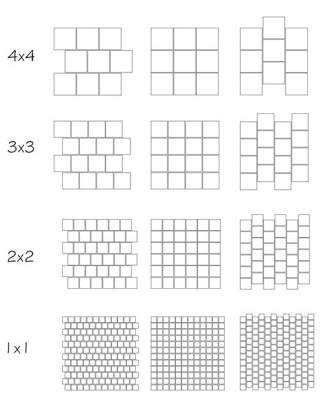 Square Tile Patterns Tile Laying Patterns Subway Tile Patterns