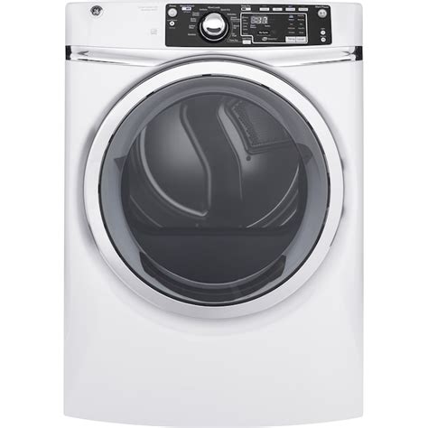 ge 8 3 cu ft stackable gas dryer white energy star in the gas dryers department at