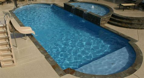 7 gemini pool pool house, deck jets, separate kiddie pool. Trilogy Fiberglass Pools: Shapes and Finishes