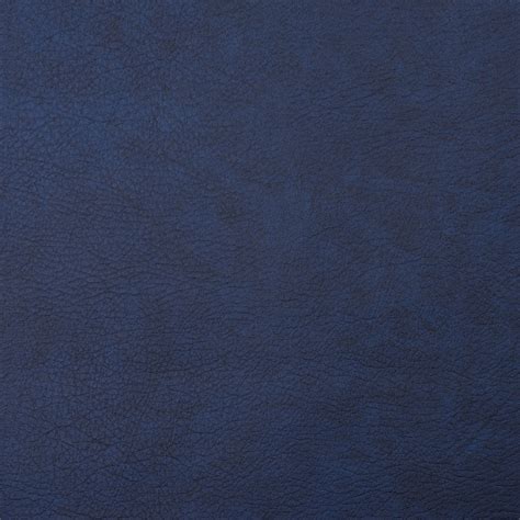 Navy Dark Blue Leather Grain Vinyl Upholstery Fabric