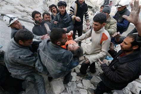 Yesterday, we had some russian aircraft and (syrian) regime aircraft bomb some. Thousands of Syrian civilians flee 'barrels of death' | Al Jazeera America
