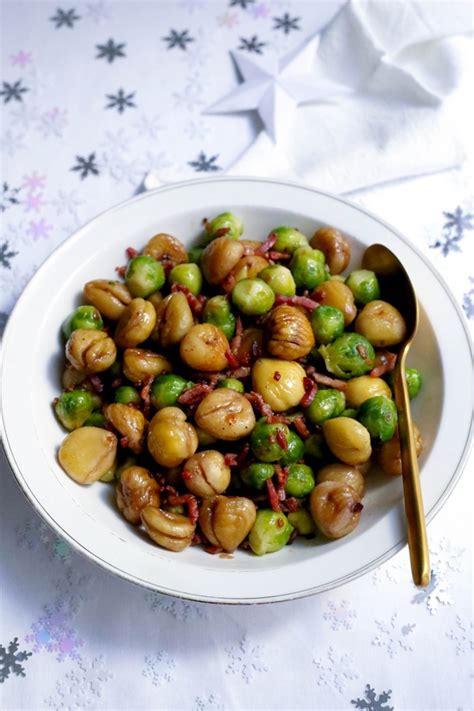 Poêlée de choux de Bruxelles marrons et lardons