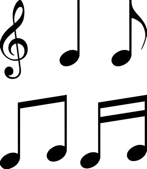notas músicas musicais clave · gráfico vetorial grátis no pixabay