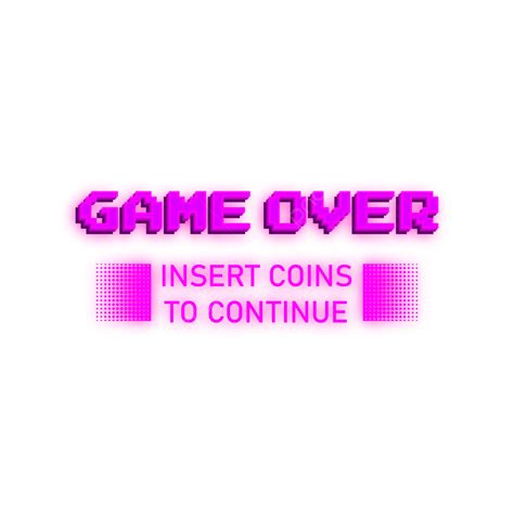 Game Over Pixel Vector Png Images Game Over Design With Purple Color And Add Halftone Effect