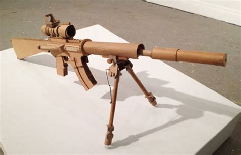 The cardboard should now measure into. Guns Made from Cardboard | Complex