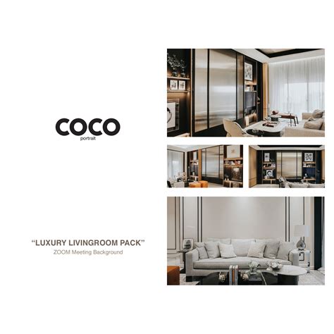 Luxury Livingroom Zoom Background Pack 4 High Quality Etsy