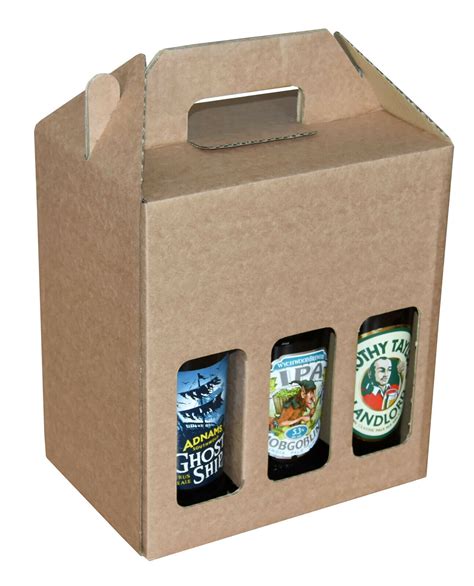 Beer Bottle Carrier Box Christmas Ts Holds 6 Bottles Up To 245mm X