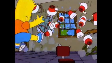 The Simpsons Barts Megaphone Testing S08e25 Youtube