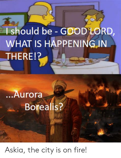 Ishould Be Good Lord What Is Happening In There Aurora Borealis