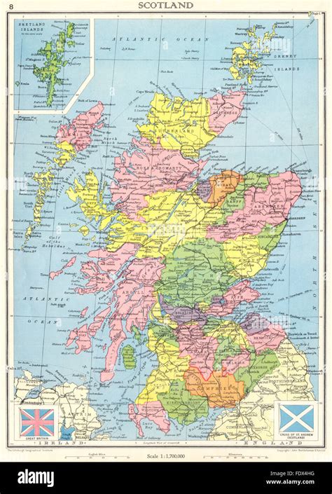 Map Of Scottish Counties