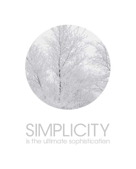 Its About Art And Design Simplicity Is The Ultimate Sophistication Poster
