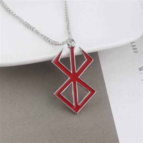 Berserk Symbol Necklace The Mad Warrior Of Norse Viking Etsy
