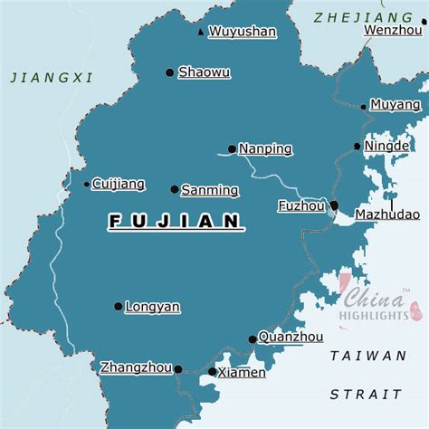 Fujiana Provincial Level Division In East China