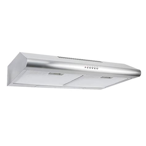 30 stainless steel under cabinet range hood with dishwasher safe permanent filters. Cosmo Under Cabinet Range Hood in Stainless Steel with 200 ...