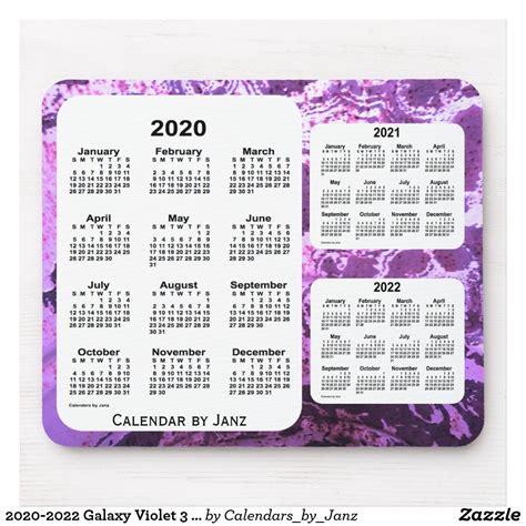 Extraordinary 3 Year Calendar Reference Printable 2020 2022 Printable