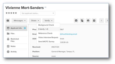 Hs Hr And Payroll Us E Verify And Applicant And Manager Tasks Fourth