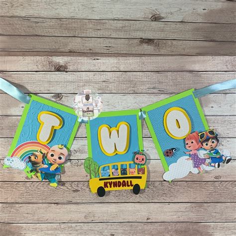 Cocomelon Personalized Birthday Banner Etsy