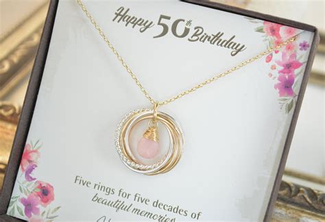 Th Birthday Jewelry For Women Decades Necklace Th Birthday Necklace Th Birthday Gifts