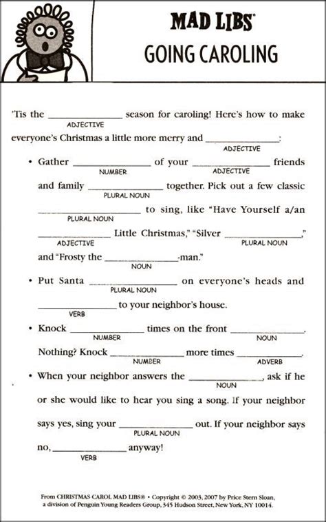 Christmas Mad Libs Christmas Mad Libs Christmas Party Games