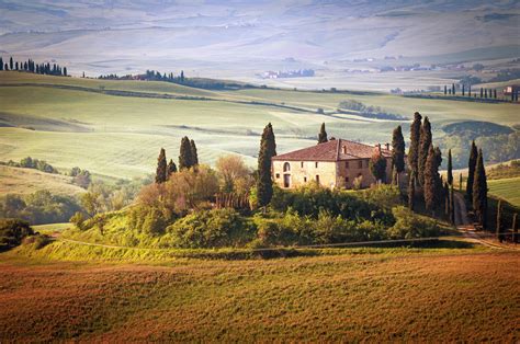 Download Tuscany Landscape Cast Hd Wallpaper Background Image By