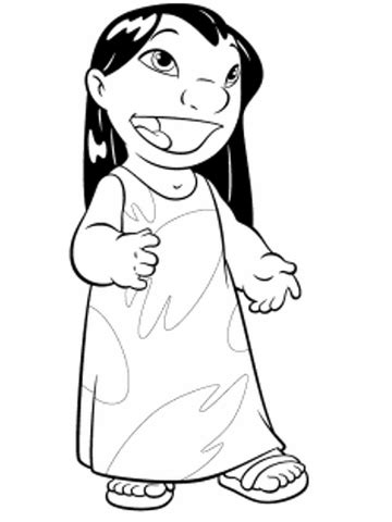 Weitere malvorlagen jahreszeiten und feste puzzles. Ausmalbild: Lilo in Sandalen | Ausmalbilder kostenlos zum ...