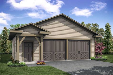 This homey detached garage will be many people's favorite. Detached Garage Plan with Half Bath - 72912DA ...