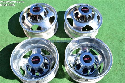 17 Gmc Sierra Denali 3500 Oem Dually Alloy Wheels Chevy Silverado 2016