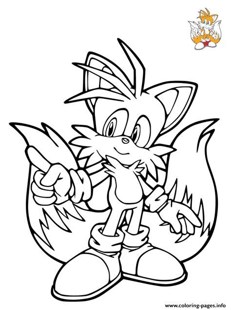 Sonic Miles Tails Prower Coloring Pages Clowncoloringpages
