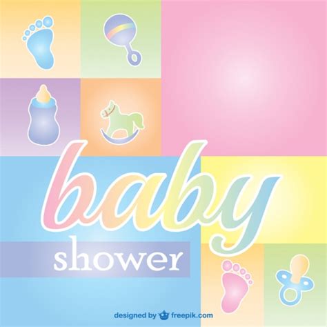 Designing a baby shower invitation card is fun and exciting. Free Vector | Baby shower greeting card