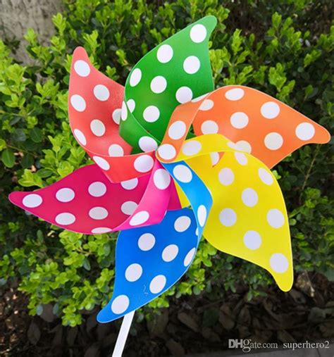 2019 Diy Windmill Party Decor Pinwheel Whirligig Wind Chime Flower
