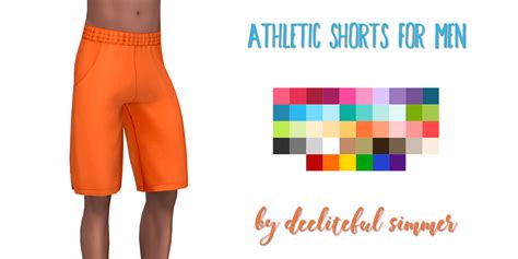 Download Athletic Shorts Sims Sims 4 Male Clothes
