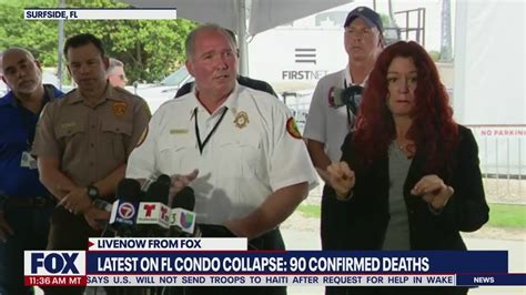 Florida Condo Collapse Update Death Toll Rises To 90 Youtube