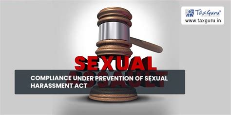 Compliance Under Prevention Of Sexual Harassment Act