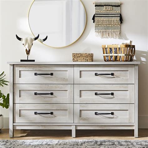 Add 3/4 pocket holes with the kreg jig along all 4 sides of this piece. Better Homes & Gardens Modern Farmhouse 6-Drawer Dresser ...