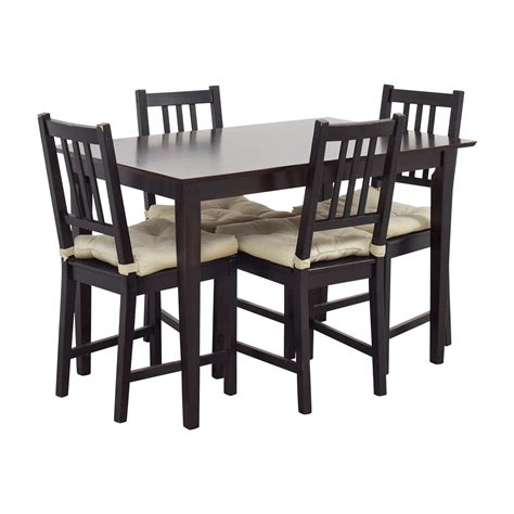Dining tables are the heroes of the home. 63% OFF - IKEA IKEA Brown Wood Dining Set / Tables