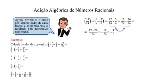 Adicao Algebrica De Numeros Racionais