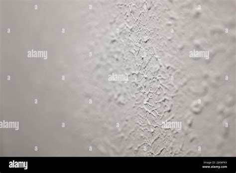 Stomp Brush Style Drywall Texture From The 1980s Stock Photo Alamy