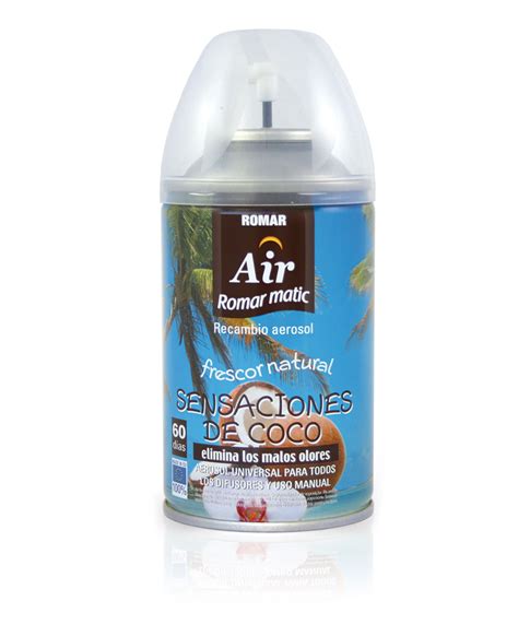 Coconut Sensations Automatic Air Freshener Spray Refill Quimi Romar
