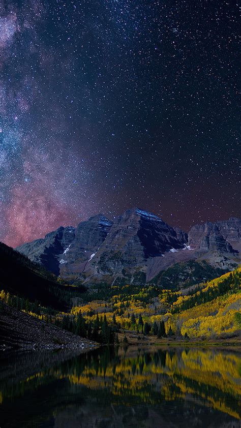 540x960 Milky Way On Starry Night Landscape 4k 540x960 Resolution Hd 4k