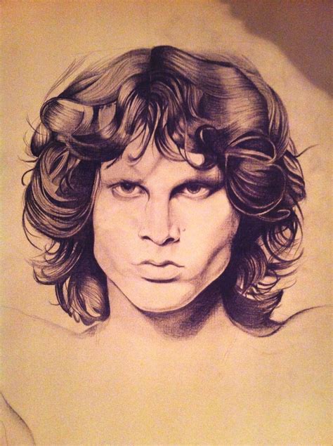 Jim Morrison Sketch The Doors Unfinished Jim Morrison Tattoos And